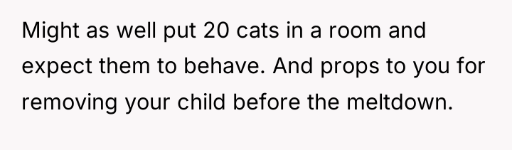 Might as well put 20 cats in a room and...