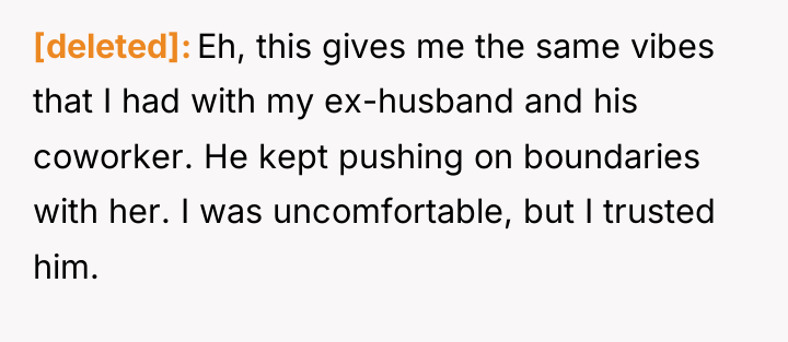 [deleted] Eh, this gives me the same vibes that I...