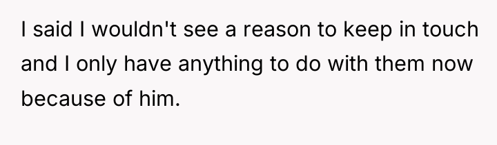 I said I wouldn't see a reason to keep in...