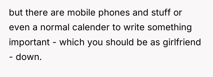 but there are mobile phones and stuff or even a...