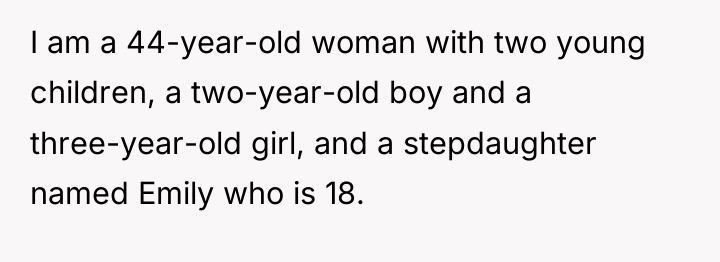 I am a 44-year-old woman with two young children, a...