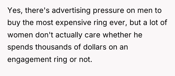 Yes, there's advertising pressure on men to buy the most...