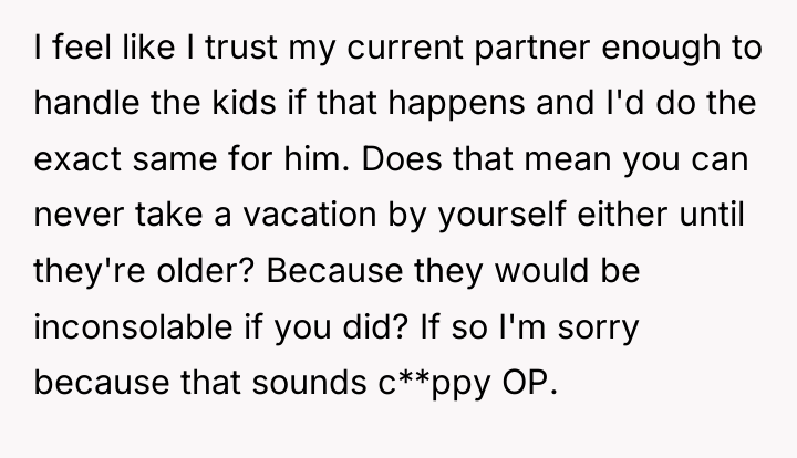 I feel like I trust my current partner enough to...