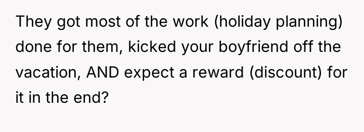 They got most of the work (holiday planning) done for...