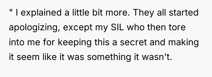 " I explained a little bit more. They all started...