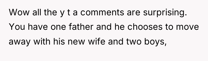 Wow all the y t a comments are surprising. You...