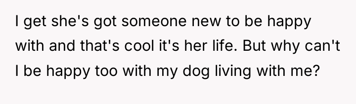 I get she's got someone new to be happy with...