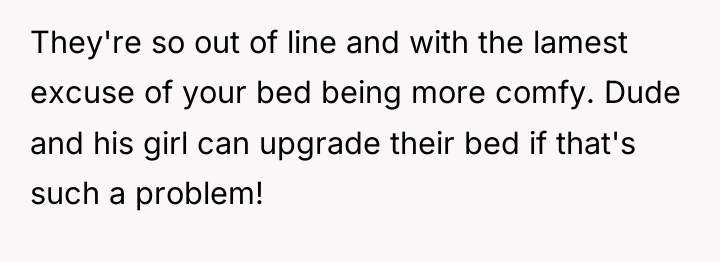 They're so out of line and with the lamest excuse...