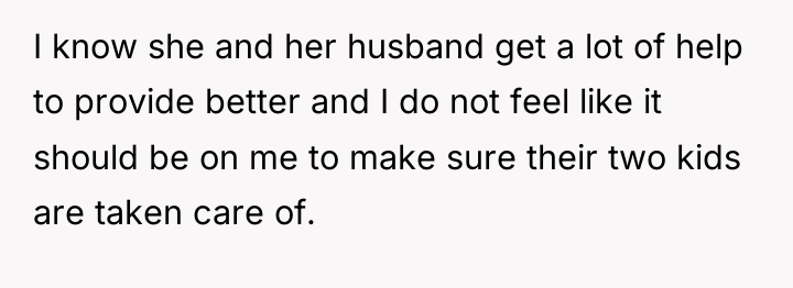 I know she and her husband get a lot of...