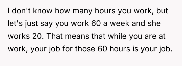 I don't know how many hours you work, but let's...