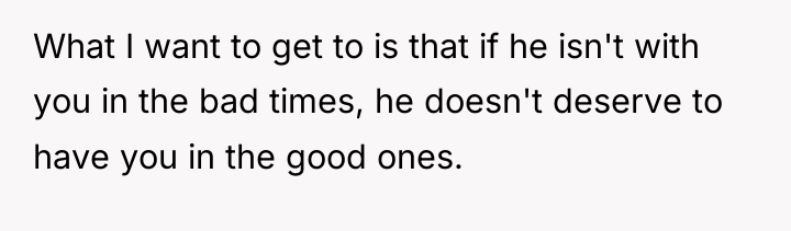 What I want to get to is that if he...