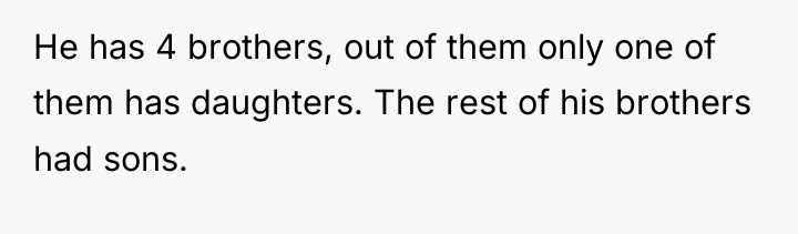 He has 4 brothers, out of them only one of...