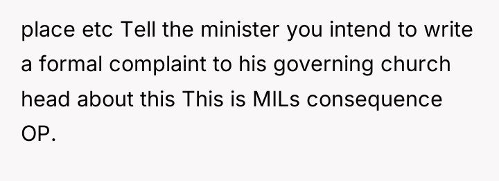 place etc Tell the minister you intend to write a...