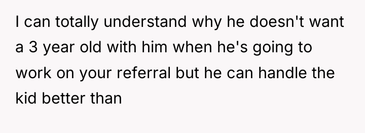 I can totally understand why he doesn't want a 3...