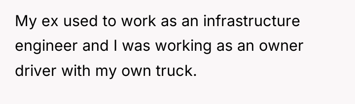 My ex used to work as an infrastructure engineer and...