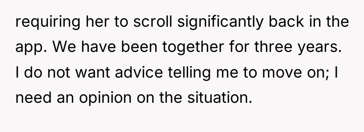 requiring her to scroll significantly back in the app. We...