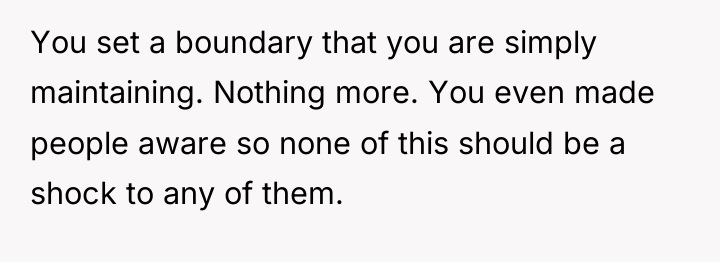 You set a boundary that you are simply maintaining. Nothing...