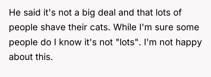 He said it's not a big deal and that lots...