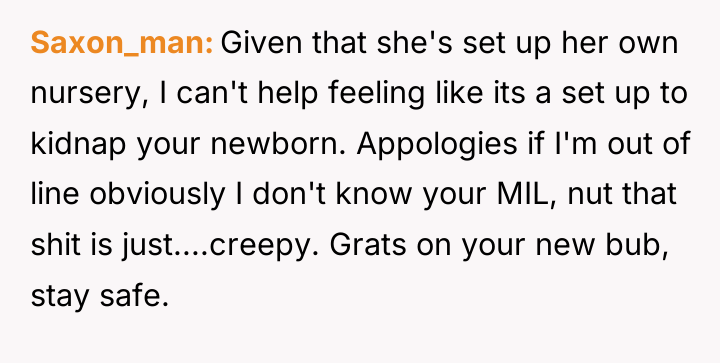 Saxon_man Given that she's set up her own nursery, I...