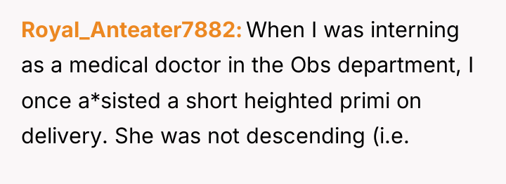 Royal_Anteater7882 When I was interning as a medical doctor in...