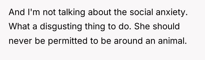 And I'm not talking about the social anxiety. What a...