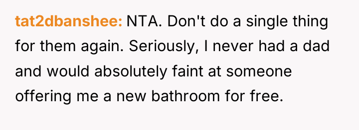 tat2dbanshee NTA. Don't do a single thing for them again....