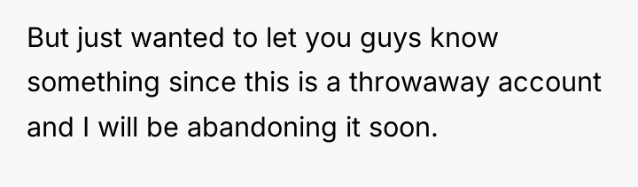 But just wanted to let you guys know something since...