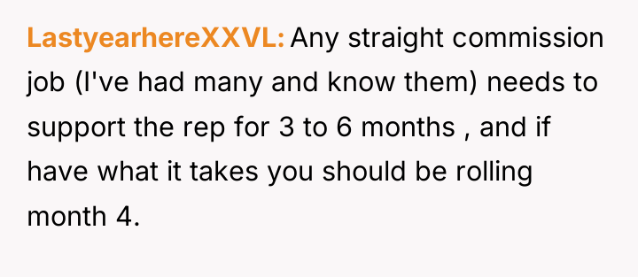 LastyearhereXXVL Any straight commission job (I've had many and know...