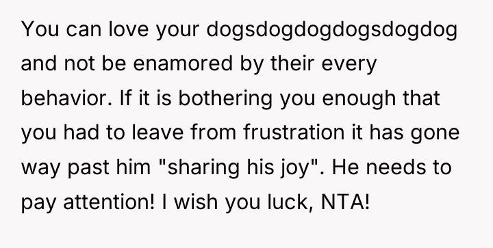 You can love your dogsdogdogdogsdogdog and not be enamored by...