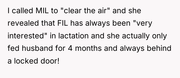I called MIL to "clear the air" and she revealed...