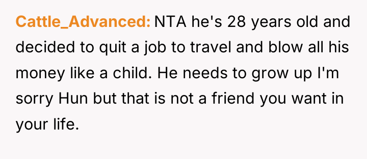 Cattle_Advanced NTA he's 28 years old and decided to quit...