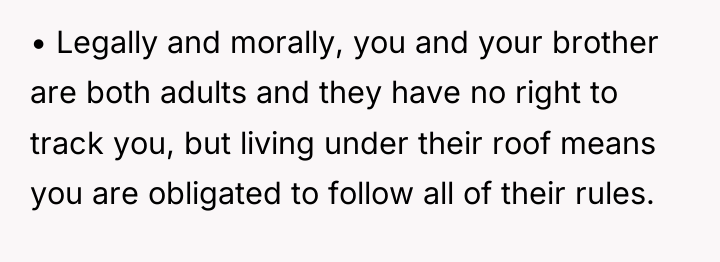 • Legally and morally, you and your brother are both...