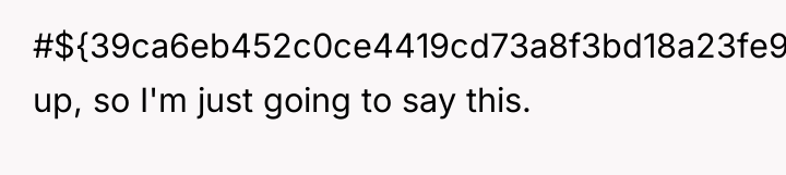 #${39ca6eb452c0ce4419cd73a8f3bd18a23fe95ab4febb092bc2ab1b542eeea82f}@ed up, so I'm just going to say this.