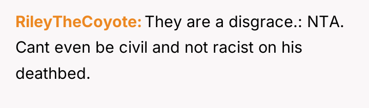 RileyTheCoyote They are a disgrace.: NTA. Cant even be civil...