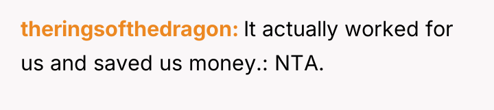 theringsofthedragon It actually worked for us and saved us money.:...