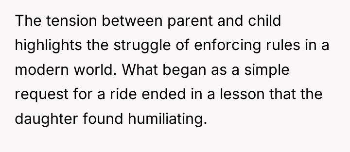 The tension between parent and child highlights the struggle of...