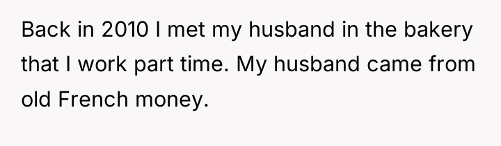 Back in 2010 I met my husband in the bakery...
