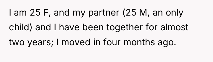 I am 25 F, and my partner (25 M, an...