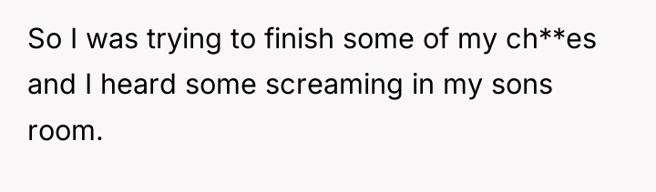 So I was trying to finish some of my ch**es...