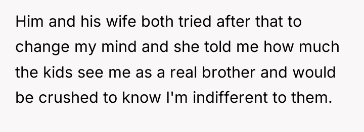 Him and his wife both tried after that to change...