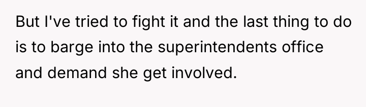But I've tried to fight it and the last thing...
