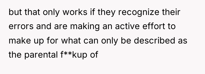 but that only works if they recognize their errors and...