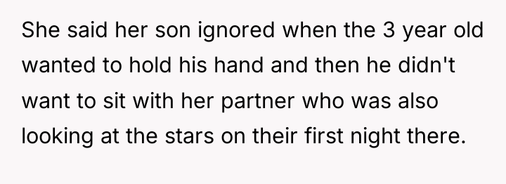 She said her son ignored when the 3 year old...