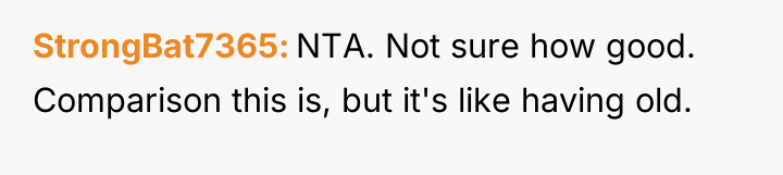 StrongBat7365 NTA. Not sure how good. Comparison this is, but...