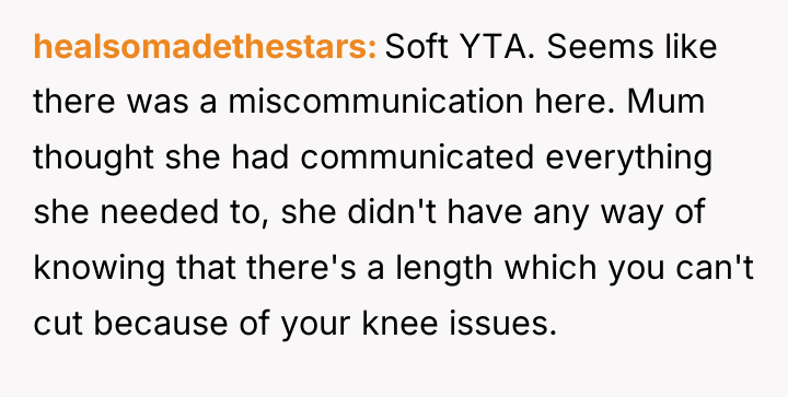 healsomadethestars Soft YTA. Seems like there was a miscommunication here....