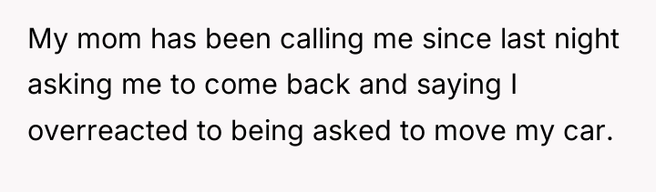 My mom has been calling me since last night asking...