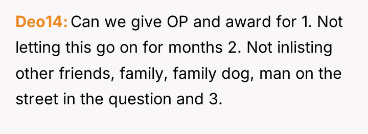 Deo14 Can we give OP and award for 1. Not...