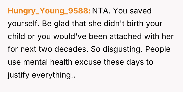 Hungry_Young_9588 NTA. You saved yourself. Be glad that she didn't...