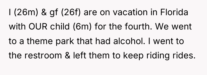 I (26m) & gf (26f) are on vacation in Florida...