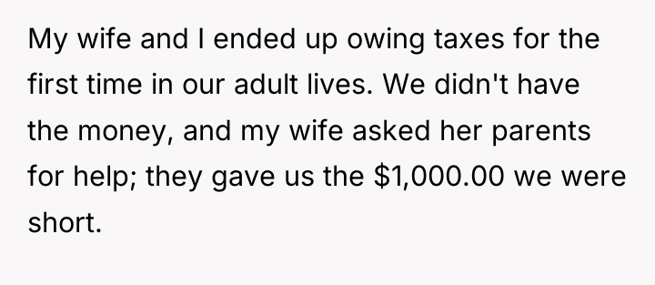 My wife and I ended up owing taxes for the...